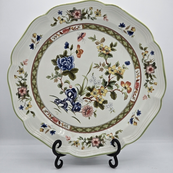 Mikasa Other - VINTAGE Mikasa Heritage Imari Bouquet Round Serving Platter F2006 Japan MINT EUC